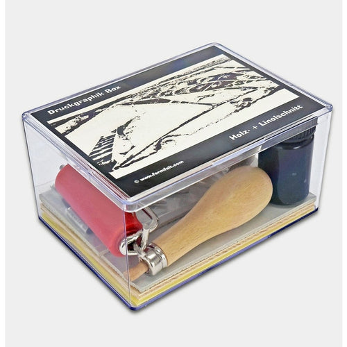 Druckgraphik-Box, Holz- und Linolschnitt-Set